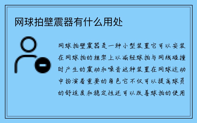 网球拍壁震器有什么用处