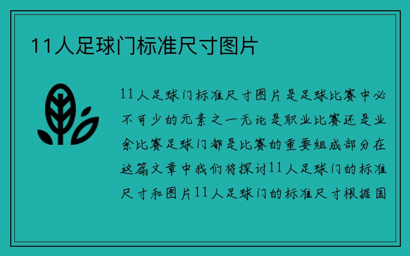 11人足球门标准尺寸图片